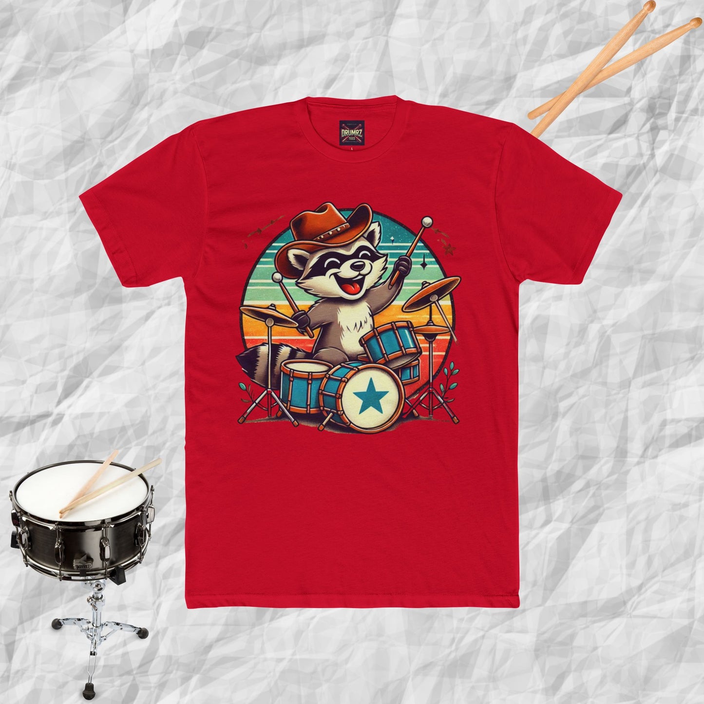 Raccoon Drummer
