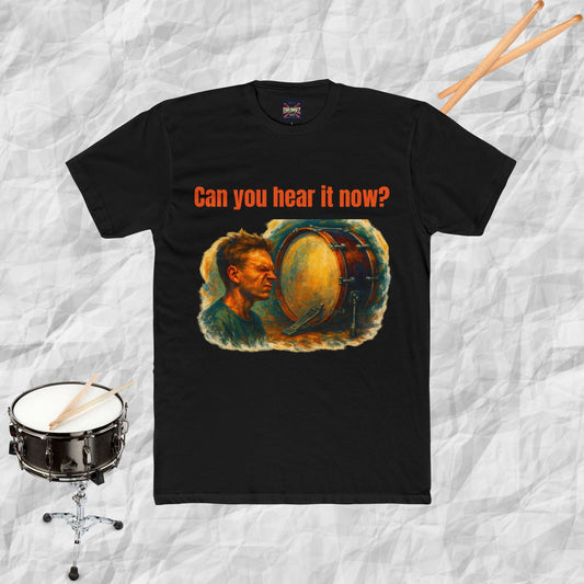 Cotton Tee with Bass Drum Image Design