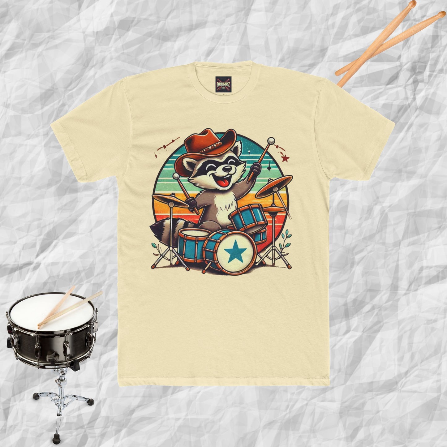 Raccoon Drummer