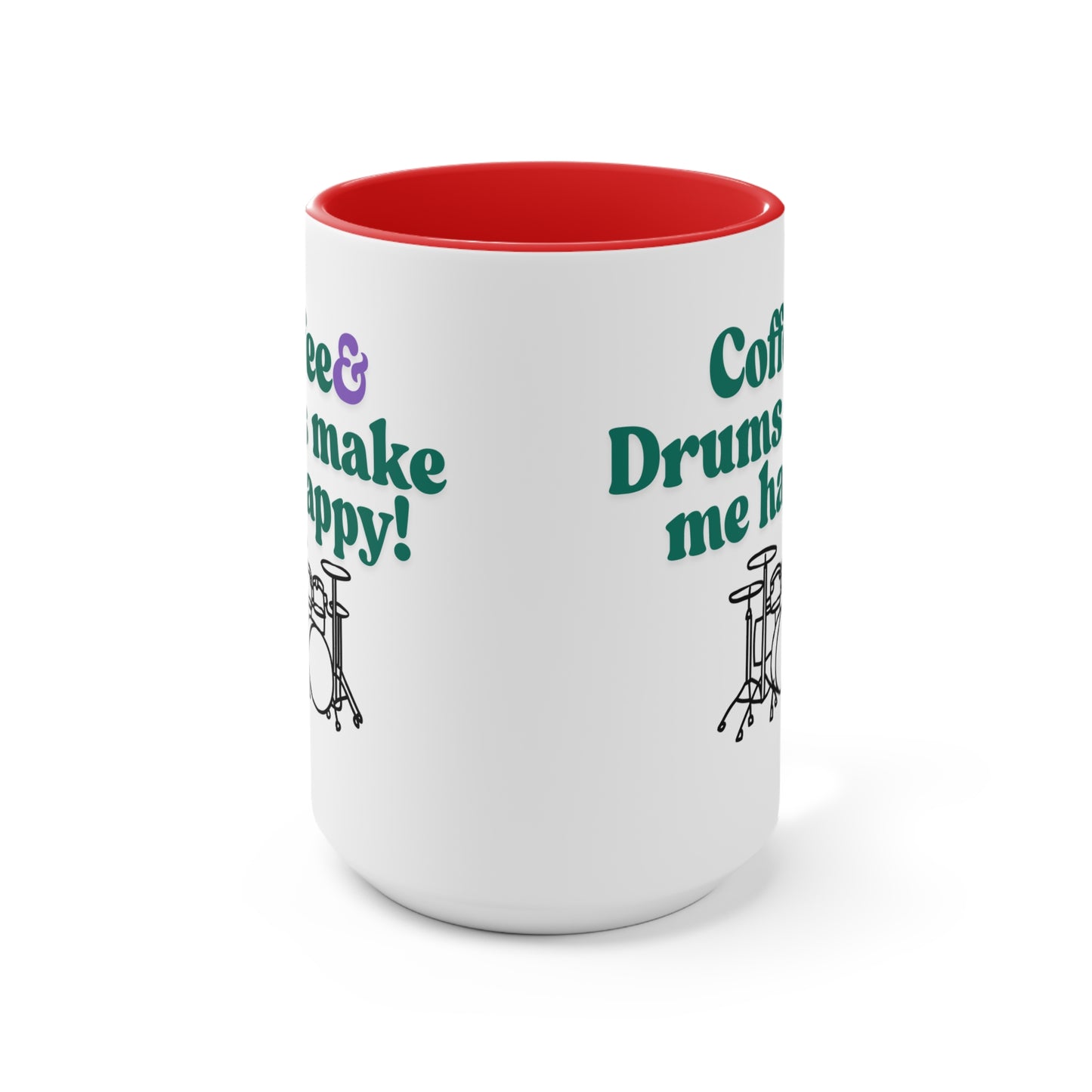 Drummer's Ceramic Mug - Perfect Gift for Musicians, Music Lovers, Birthday, Holiday, Coffee Lover, Drum Enthusiast