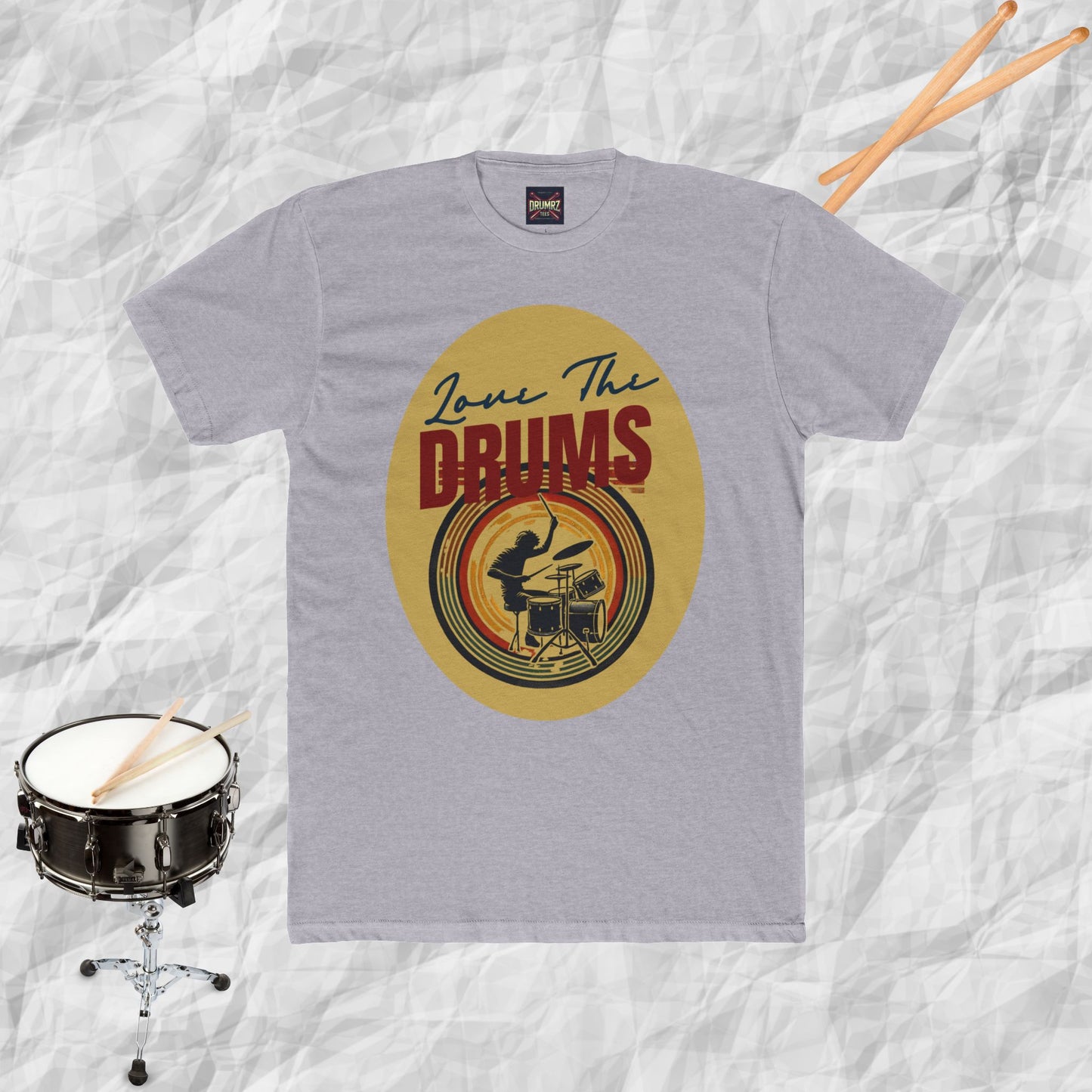 Drums Retro Style Unisex Tee