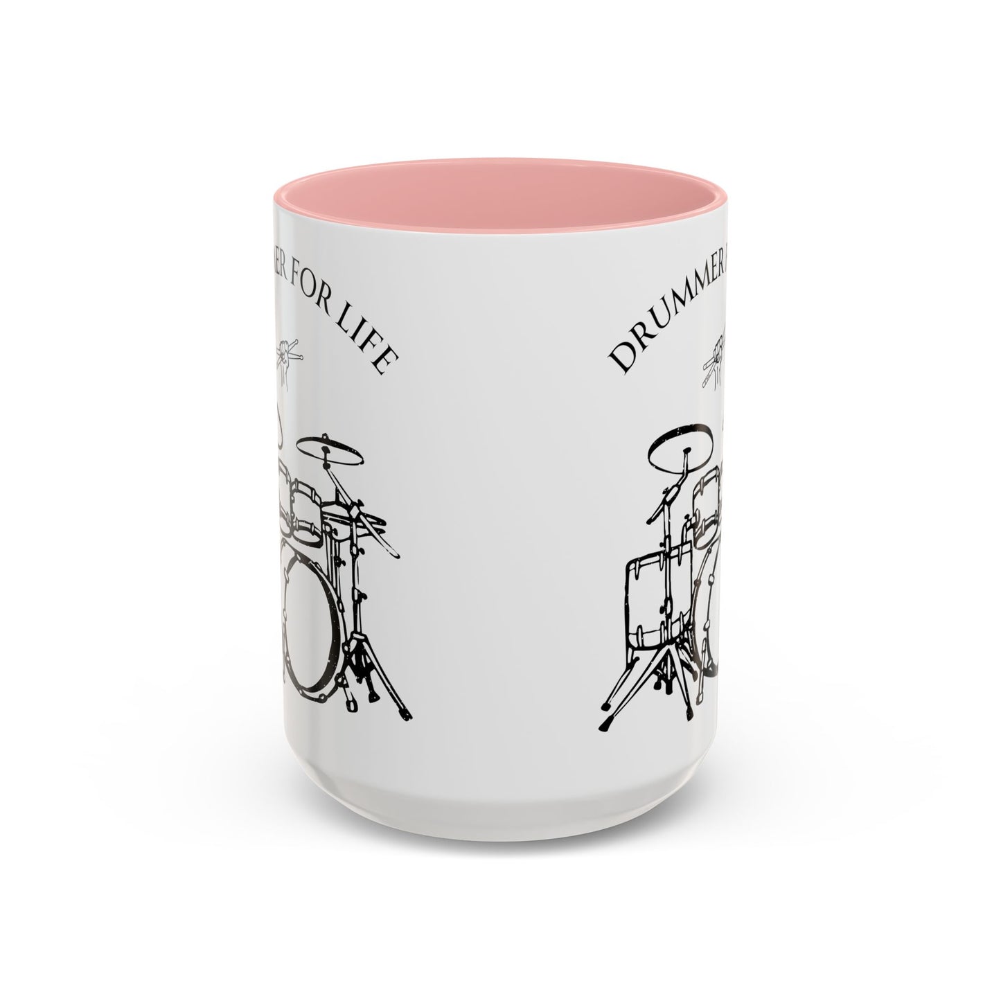 Drummer for Life Ceramic Mug, Musician Coffee Cup, Percussionist Tea Mug, Drumming Gift, Music Lover's Mug