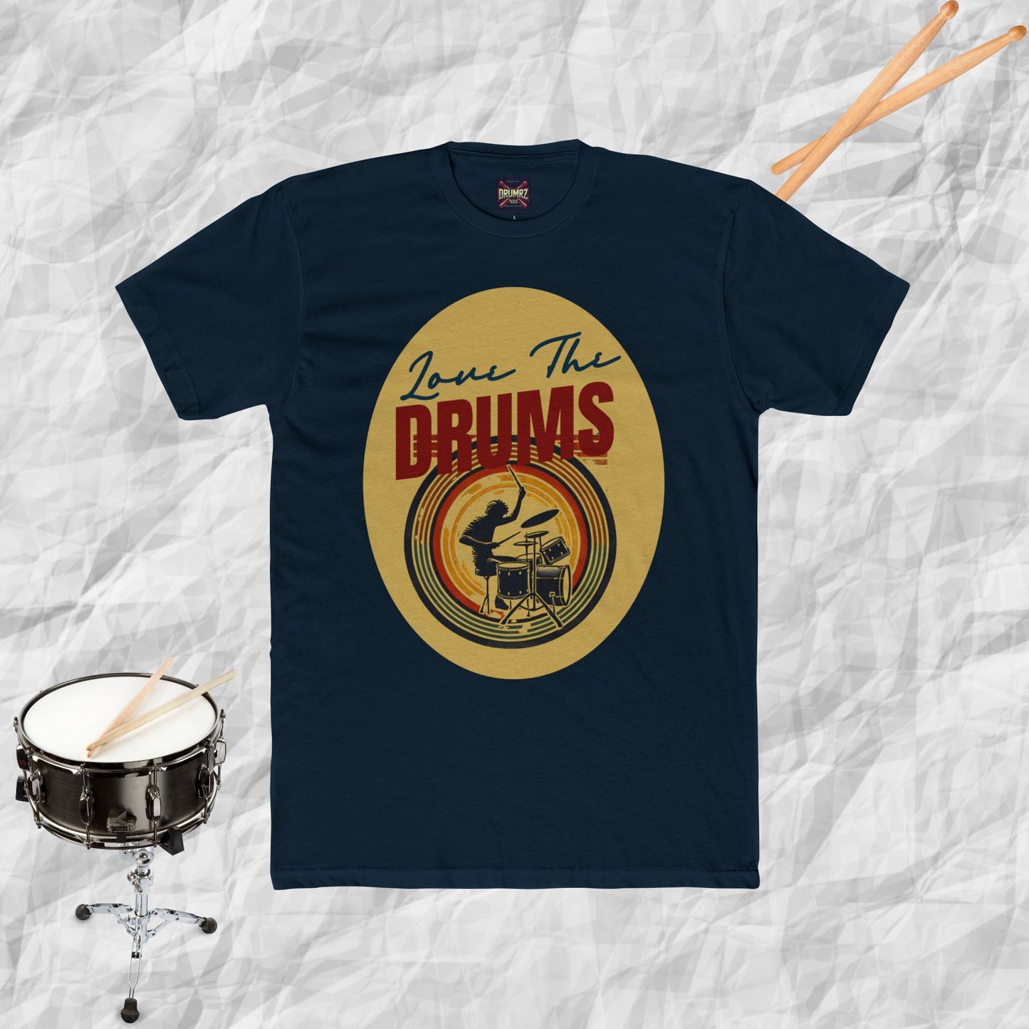Drums Retro Style Unisex Tee