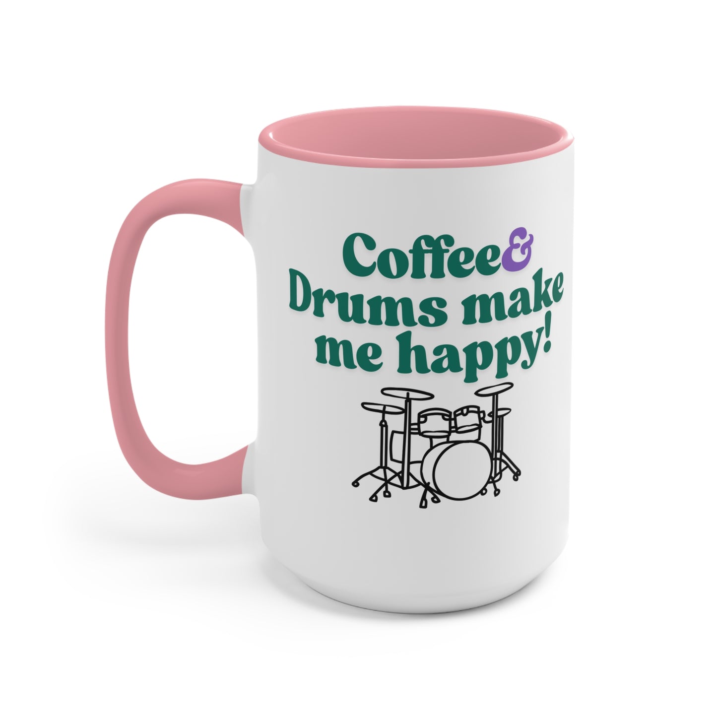 Drummer's Ceramic Mug - Perfect Gift for Musicians, Music Lovers, Birthday, Holiday, Coffee Lover, Drum Enthusiast