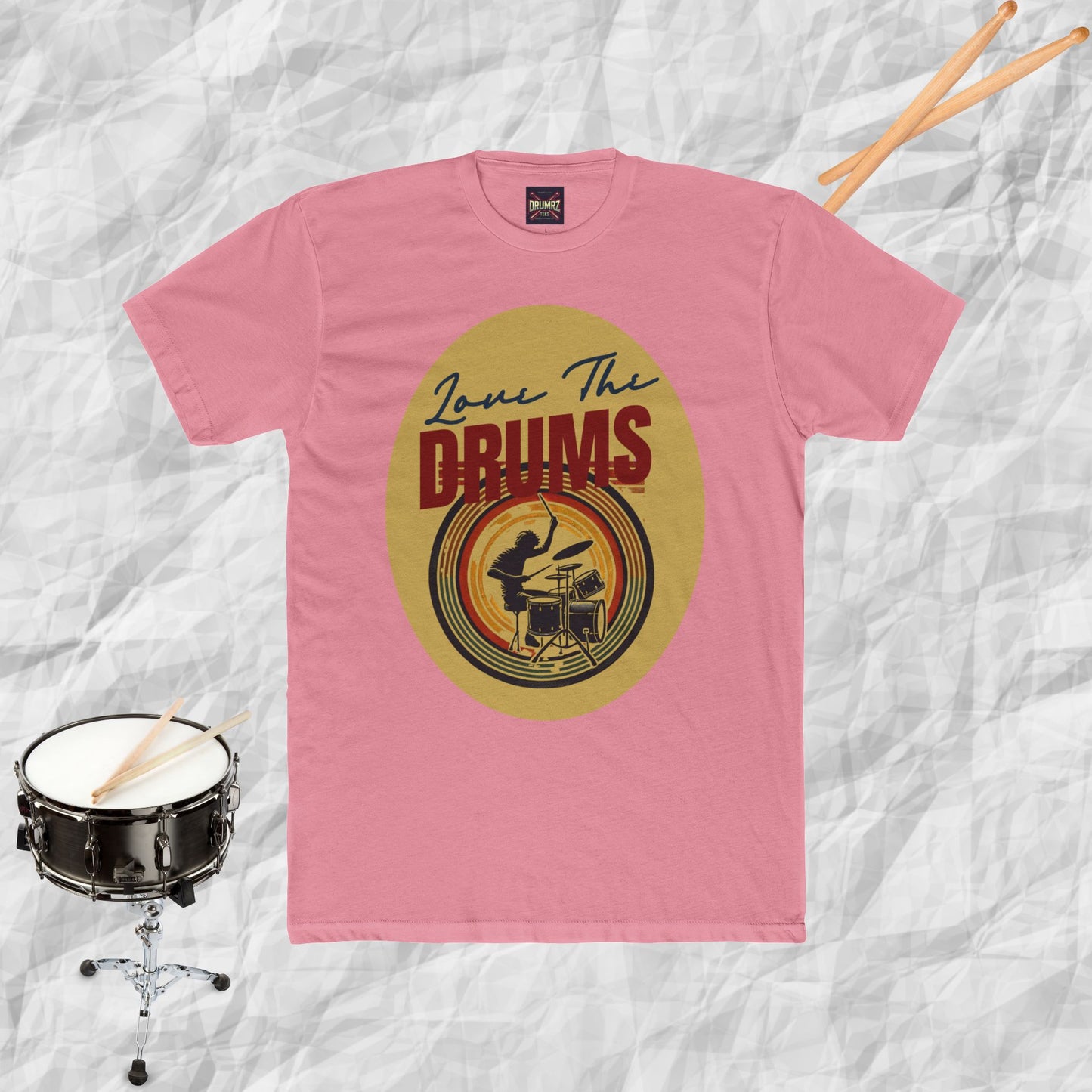 Drums Retro Style Unisex Tee