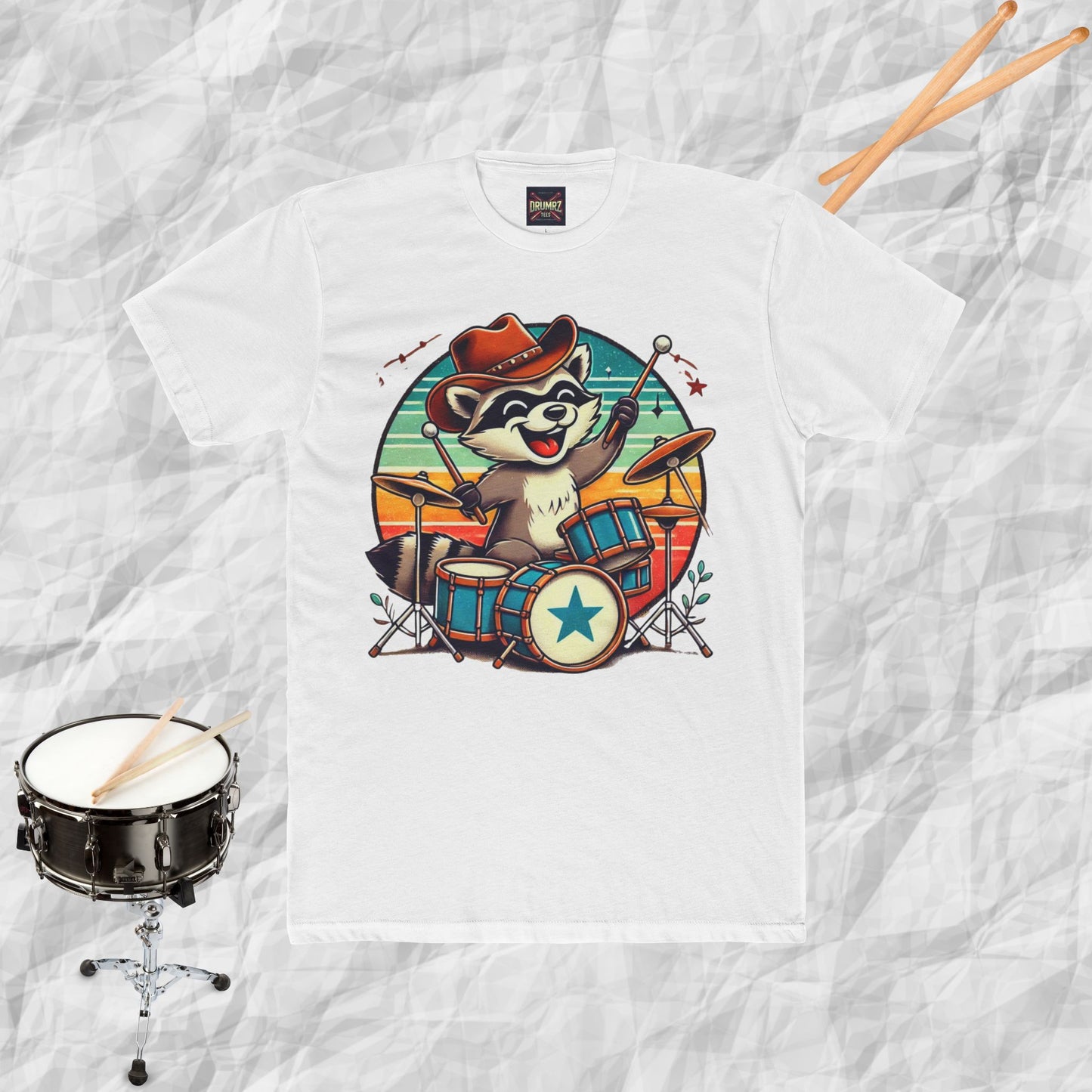 Raccoon Drummer