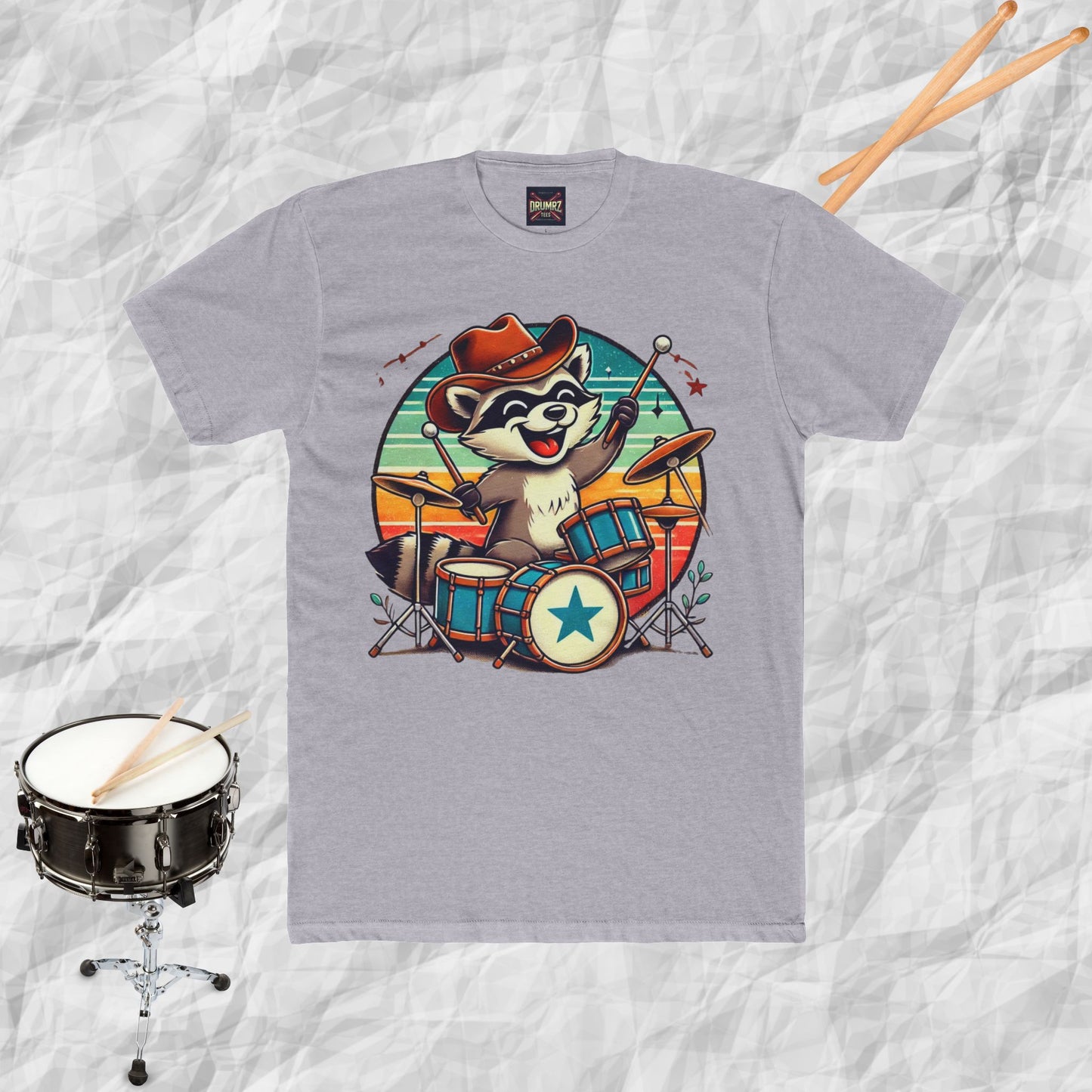 Raccoon Drummer