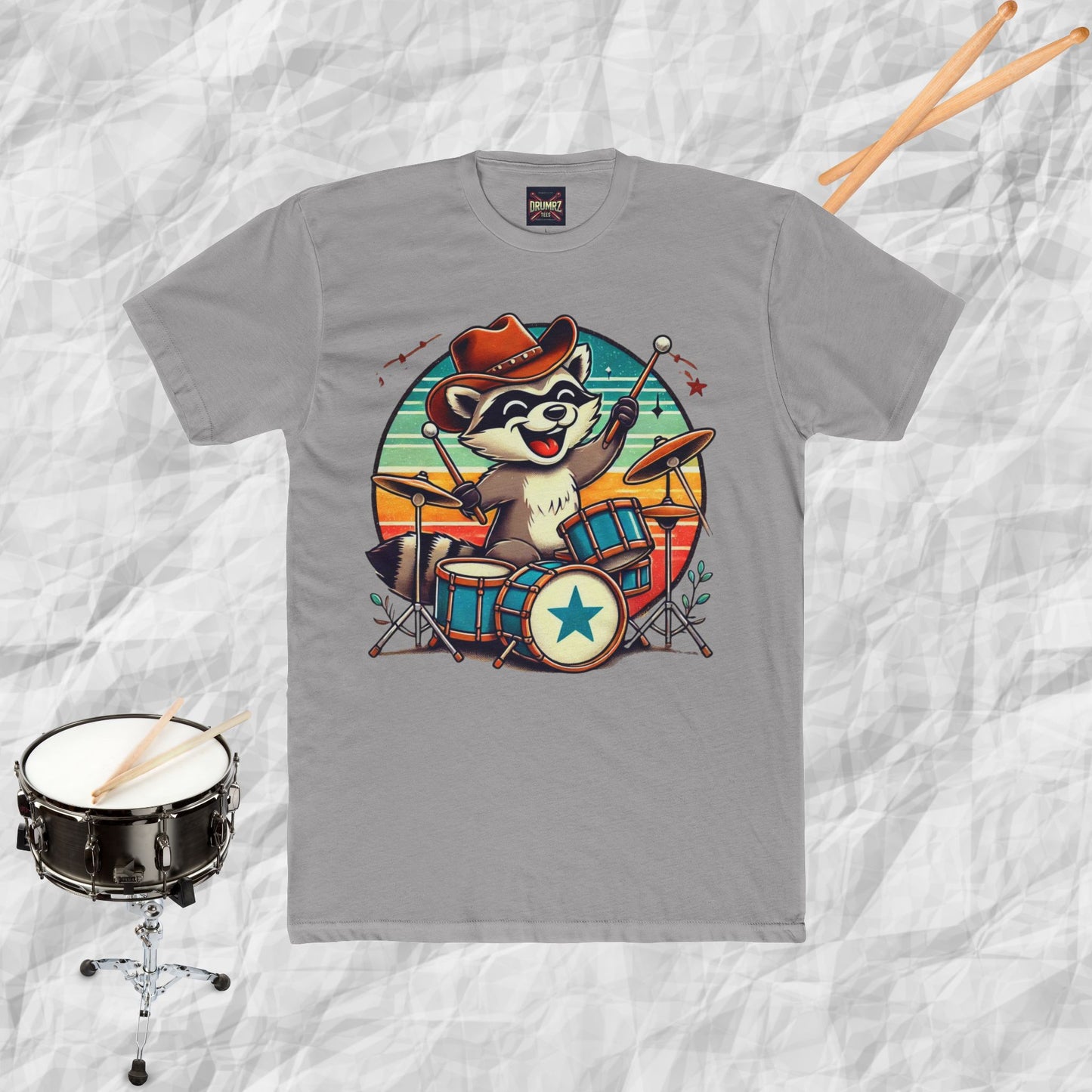 Raccoon Drummer