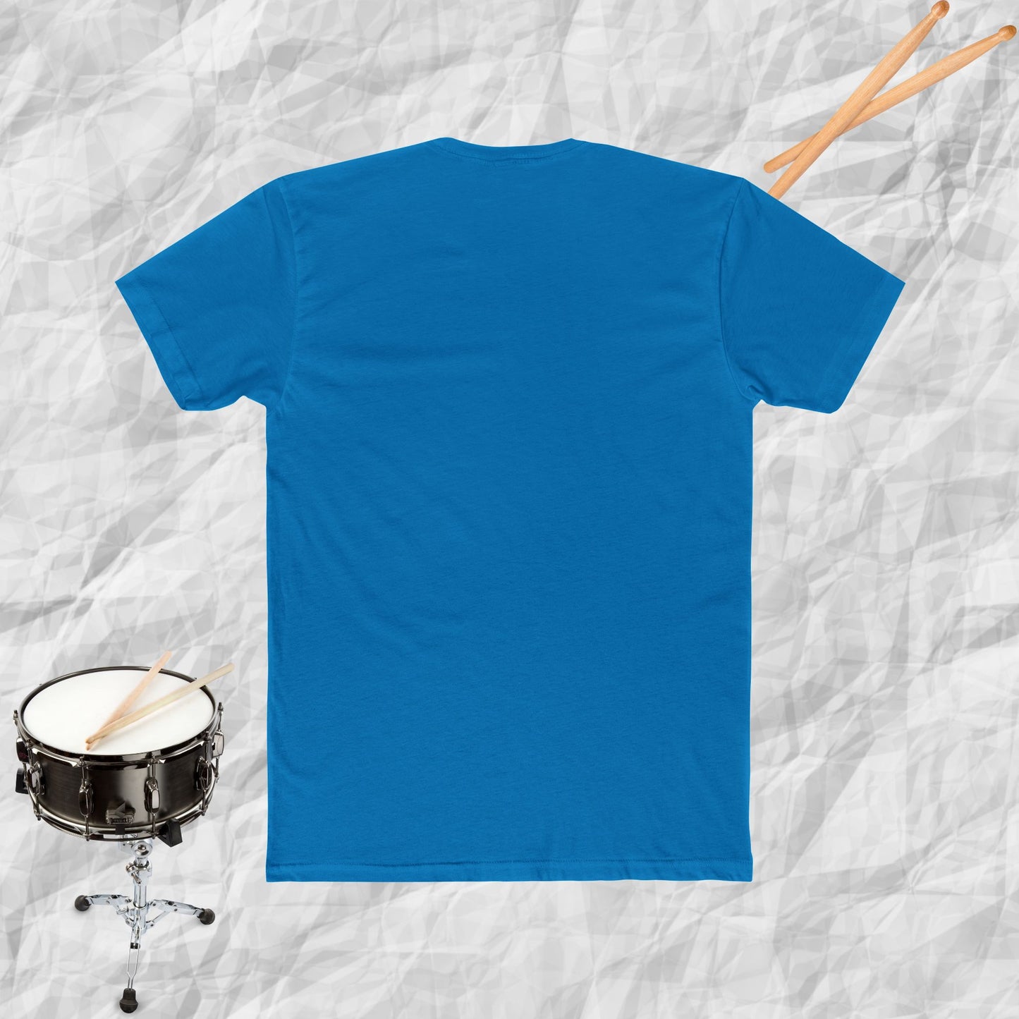 Unisex Cotton Tee - sit hit repeat drum throne design