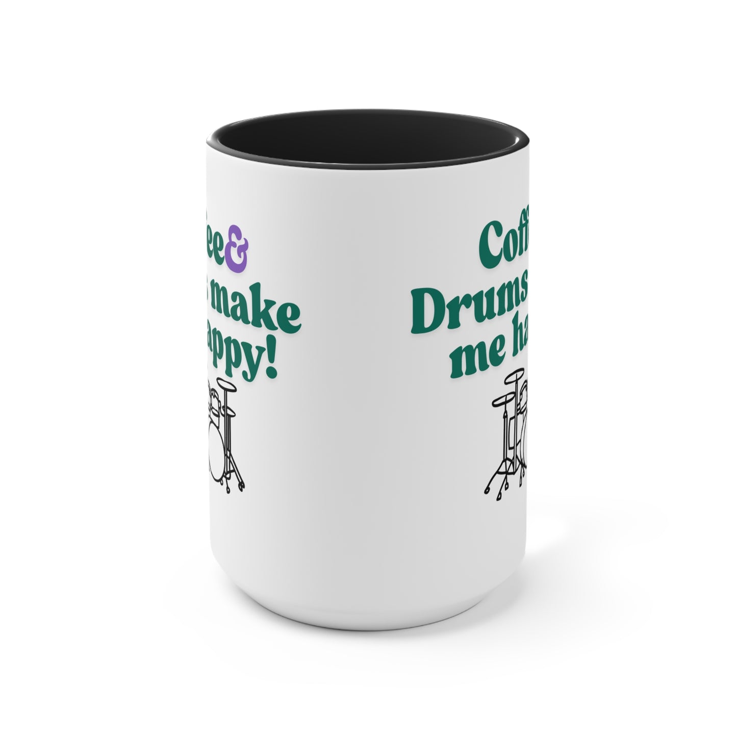 Drummer's Ceramic Mug - Perfect Gift for Musicians, Music Lovers, Birthday, Holiday, Coffee Lover, Drum Enthusiast