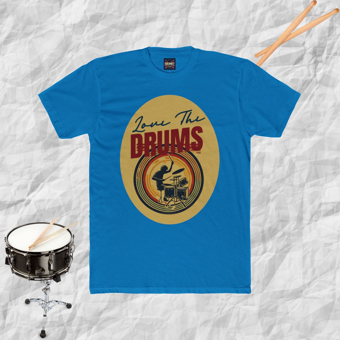 Drums Retro Style Unisex Tee