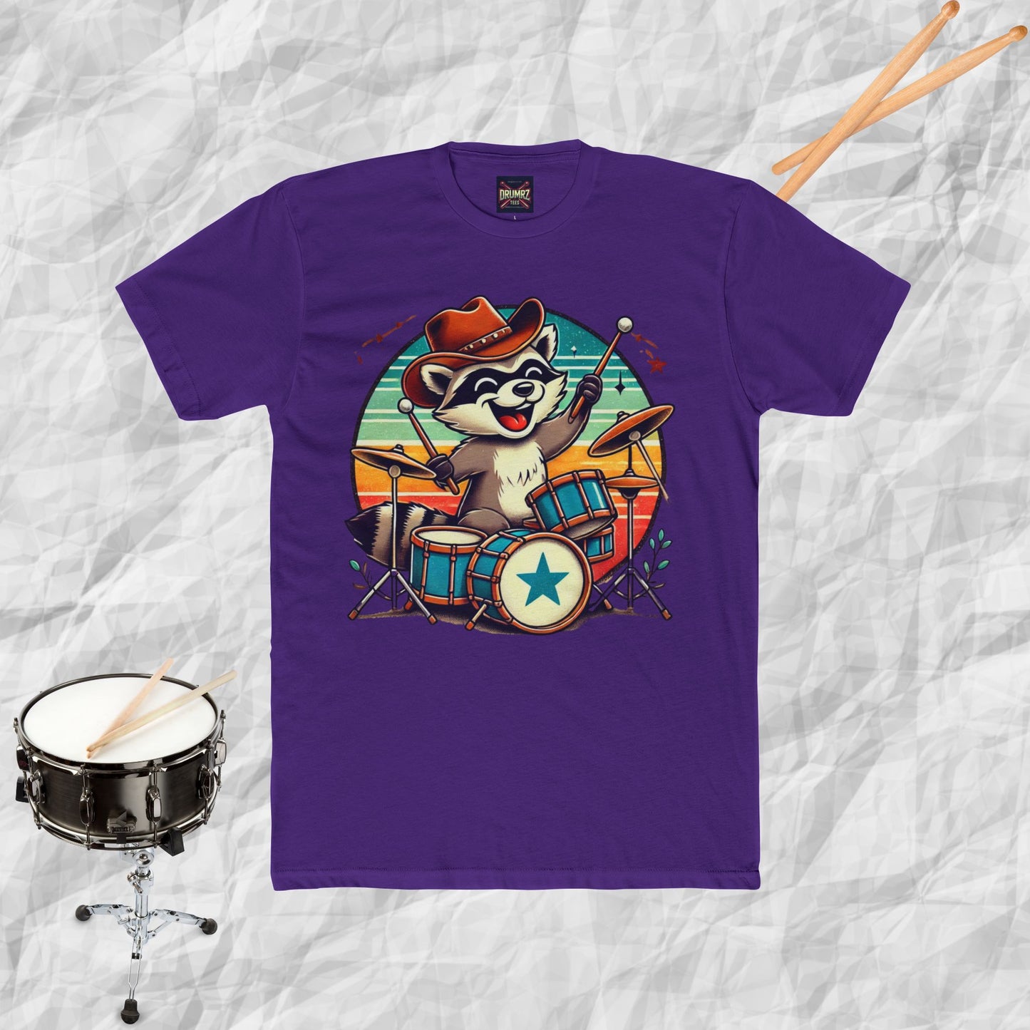 Raccoon Drummer