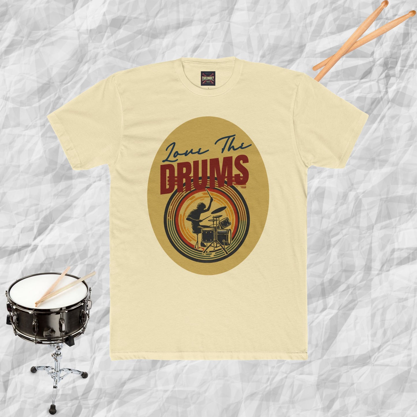Drums Retro Style Unisex Tee