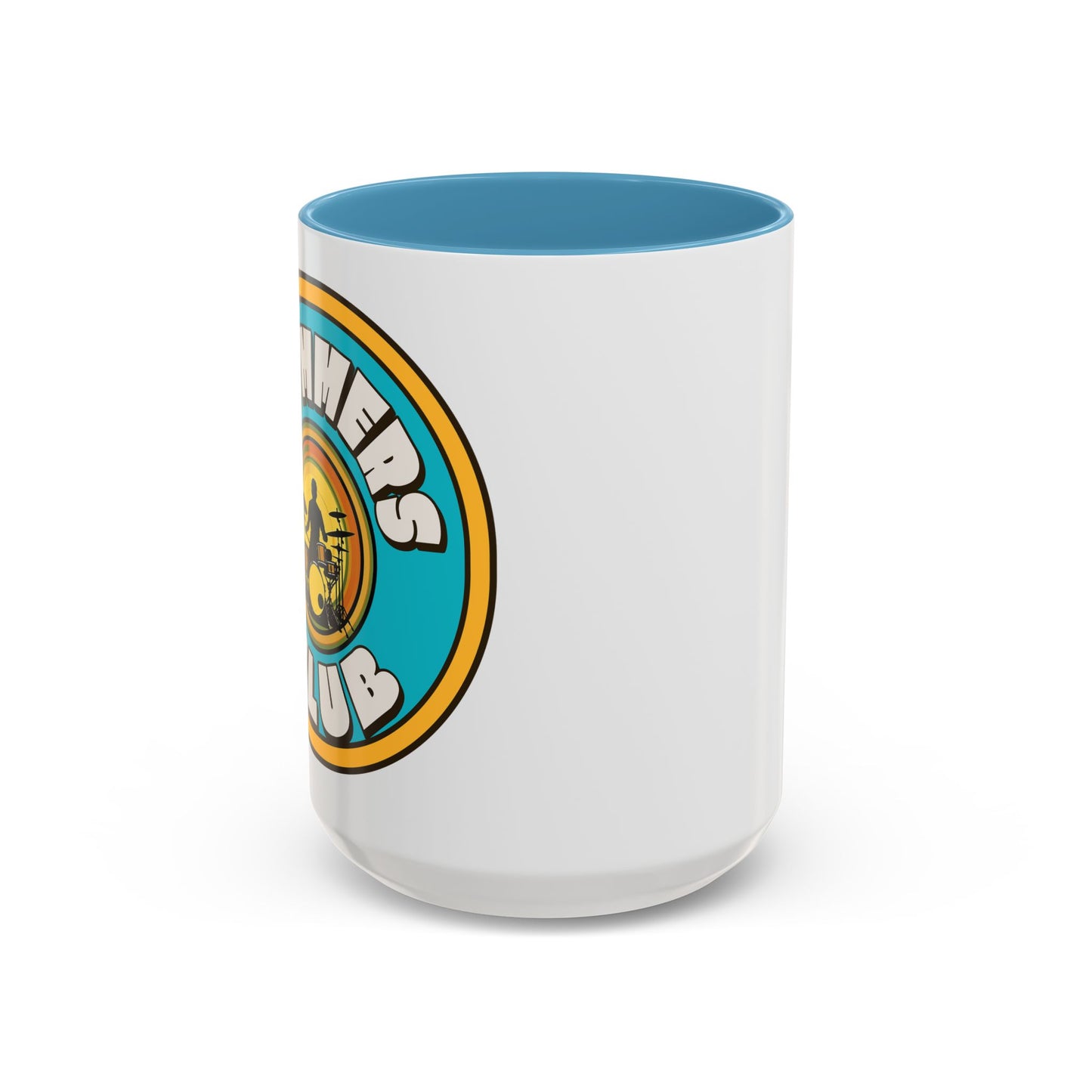 Drummers Club Ceramic Mug, Musician Coffee Cup, Percussionist Tea Mug, Drumming Gift, Music Lover's Mug