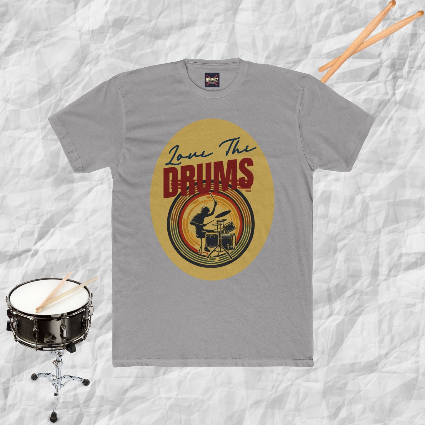 Drums Retro Style Unisex Tee