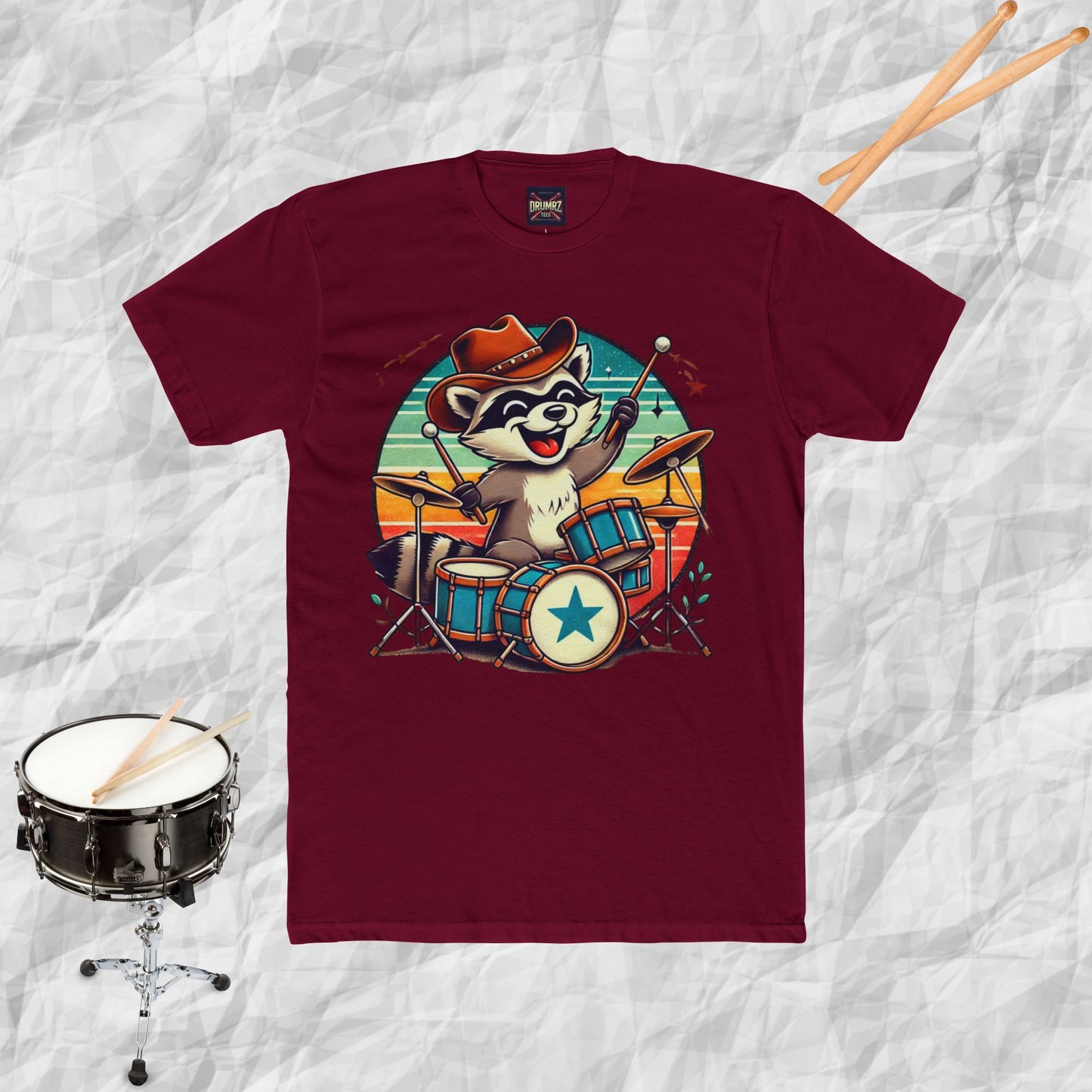 Raccoon Drummer