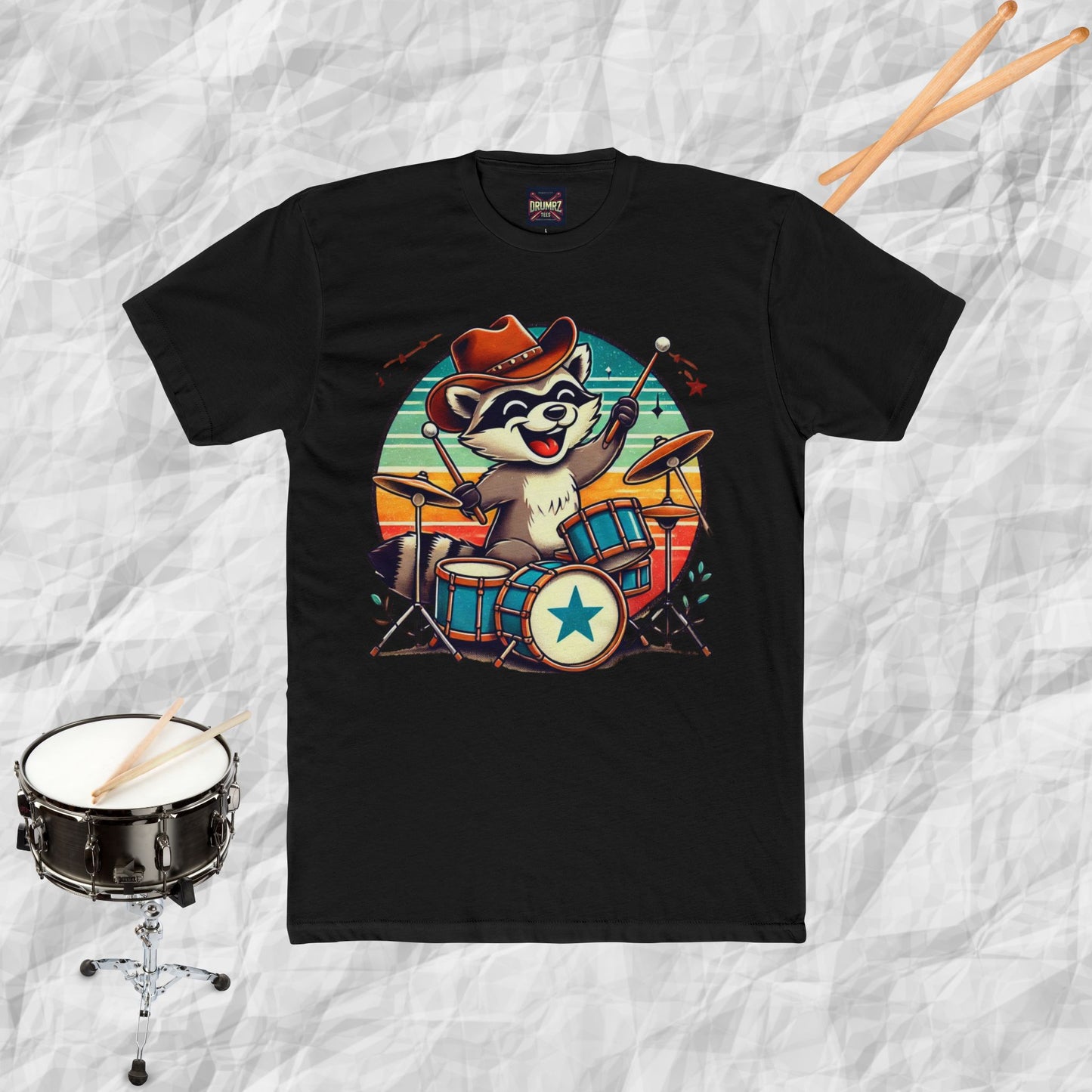 Raccoon Drummer