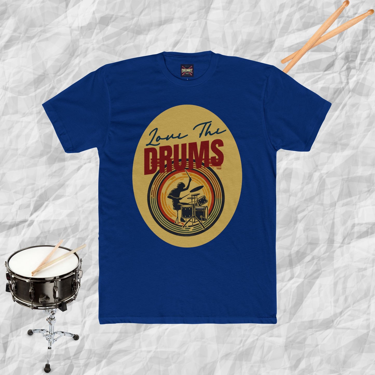 Drums Retro Style Unisex Tee
