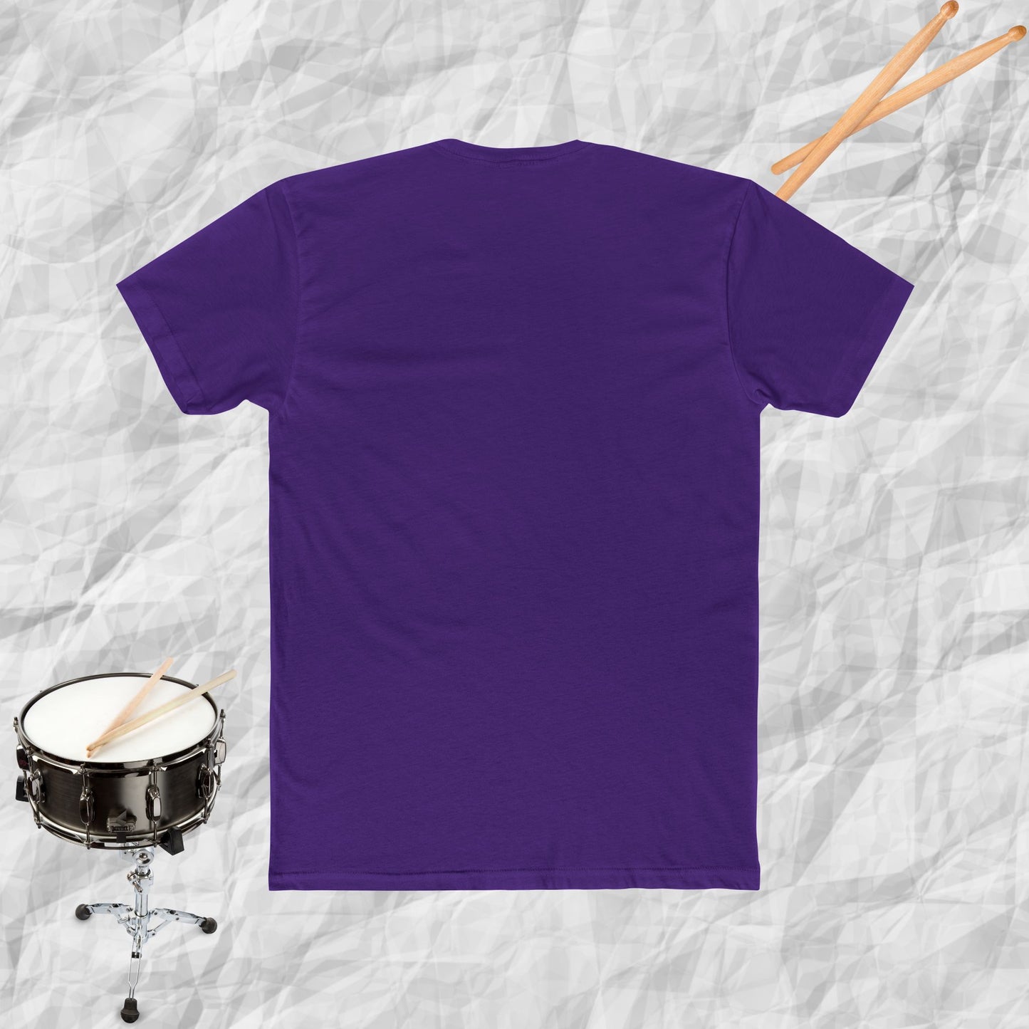 Cotton Tee with Bass Drum Image Design
