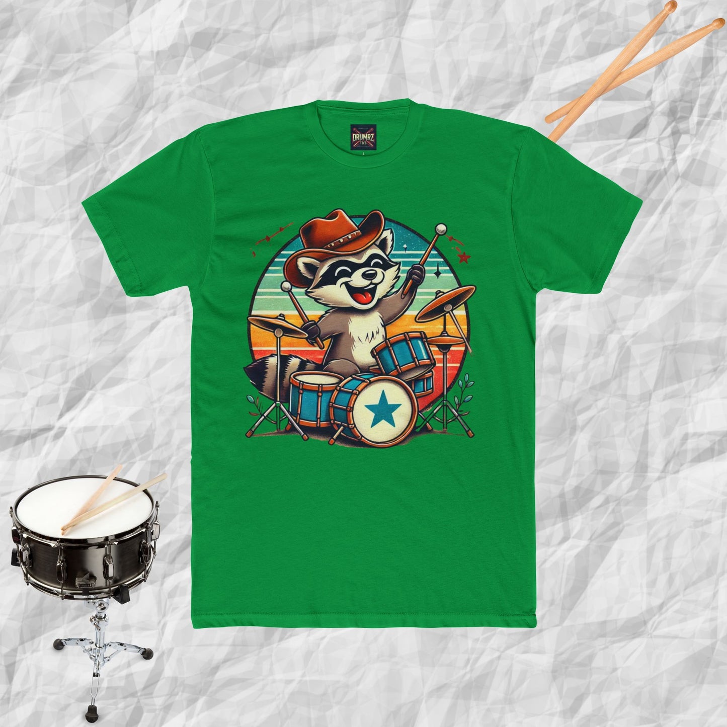 Raccoon Drummer