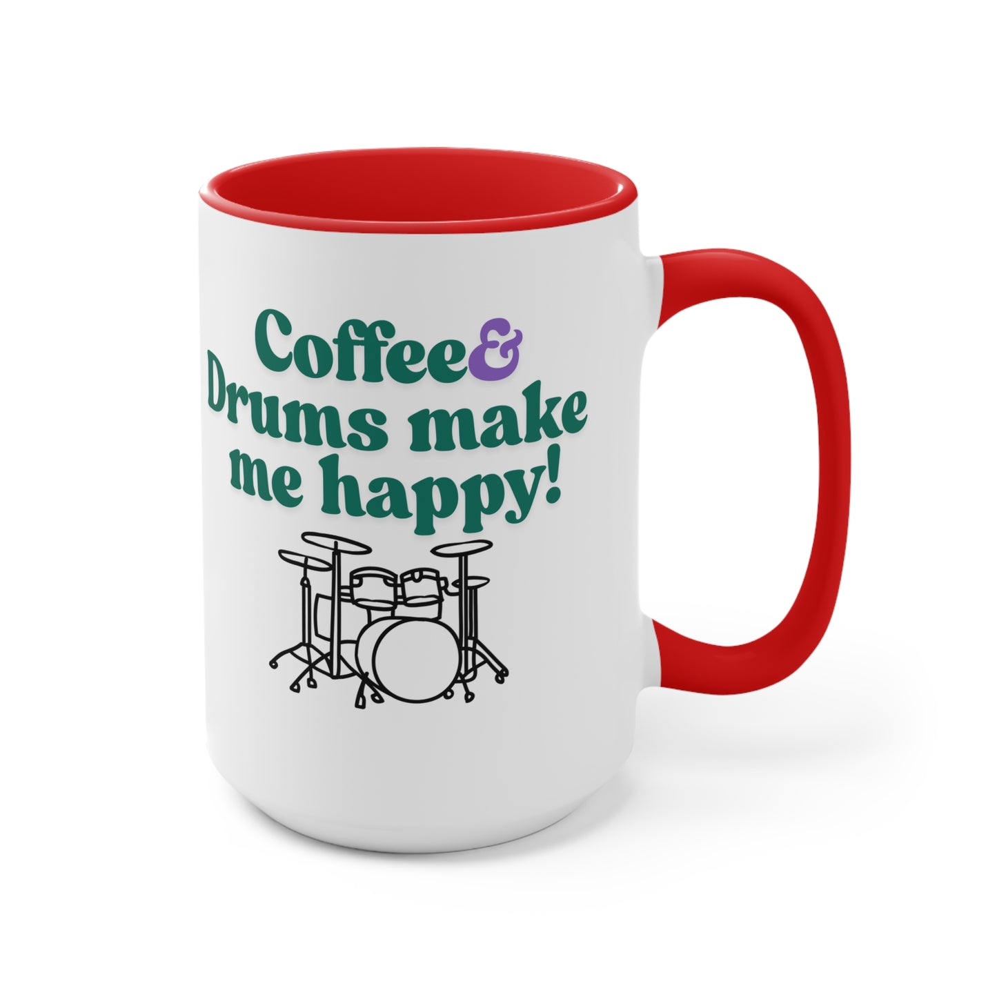 Drummer's Ceramic Mug - Perfect Gift for Musicians, Music Lovers, Birthday, Holiday, Coffee Lover, Drum Enthusiast