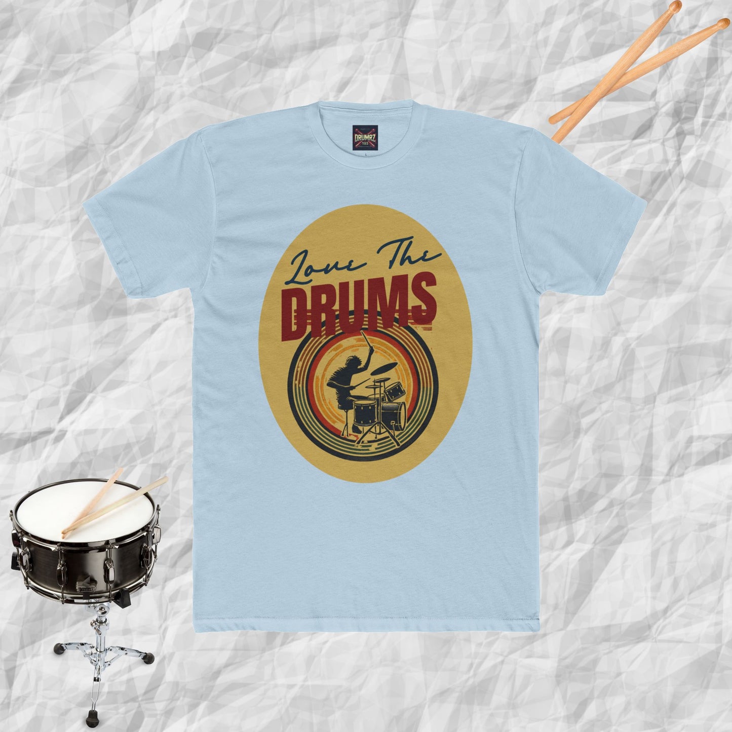 Drums Retro Style Unisex Tee