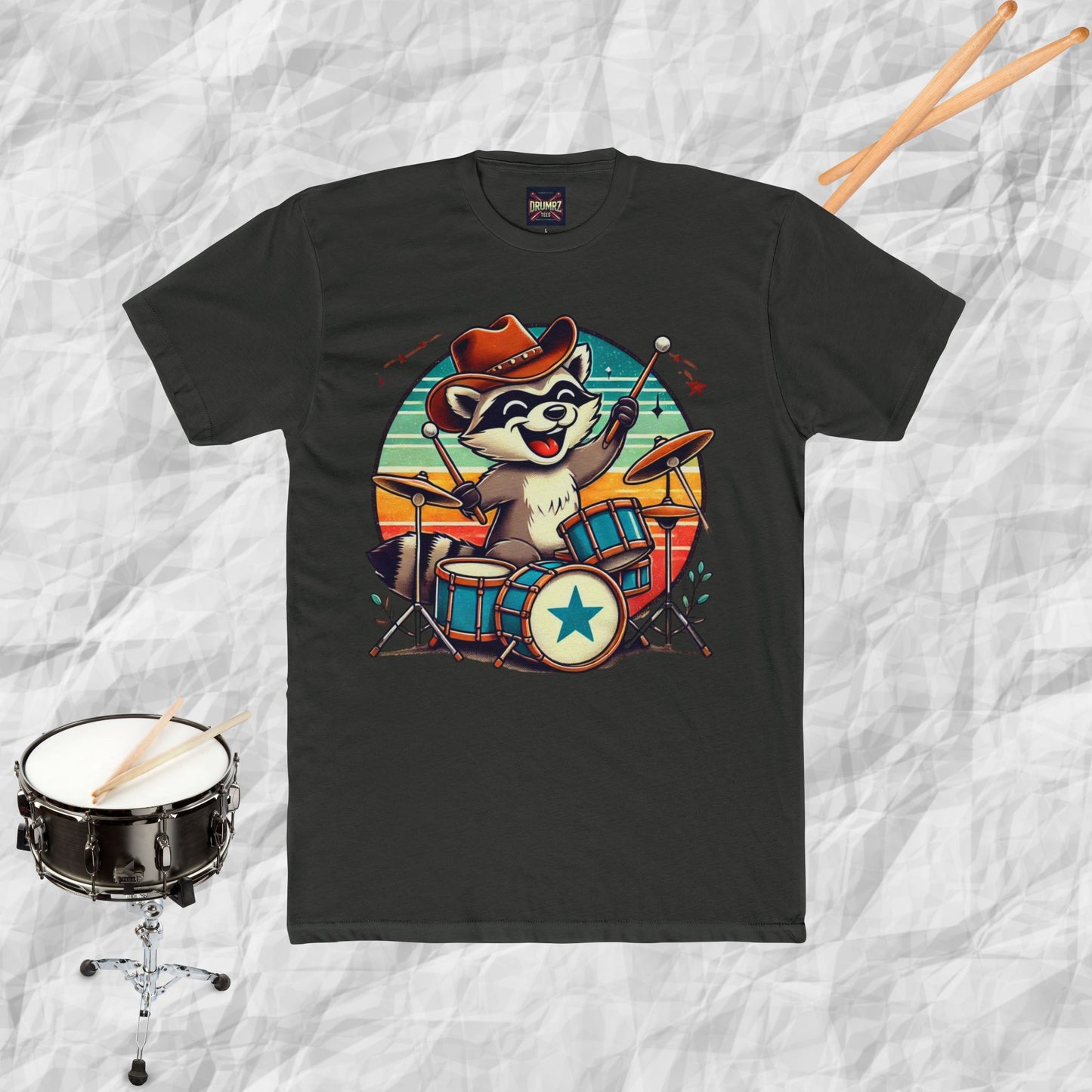 Raccoon Drummer